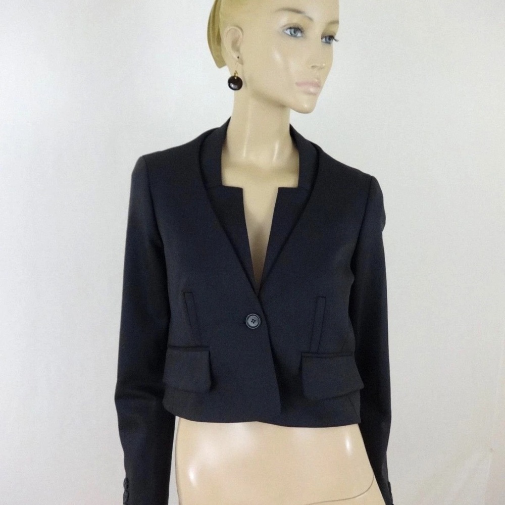 NWT Celine Paris Gray cropped wool jacket Size 40